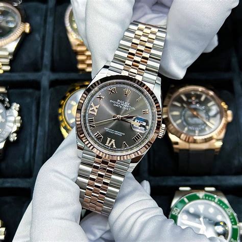 rolex datejust pink gold ม อสอง|rolex datejust oystersteel.